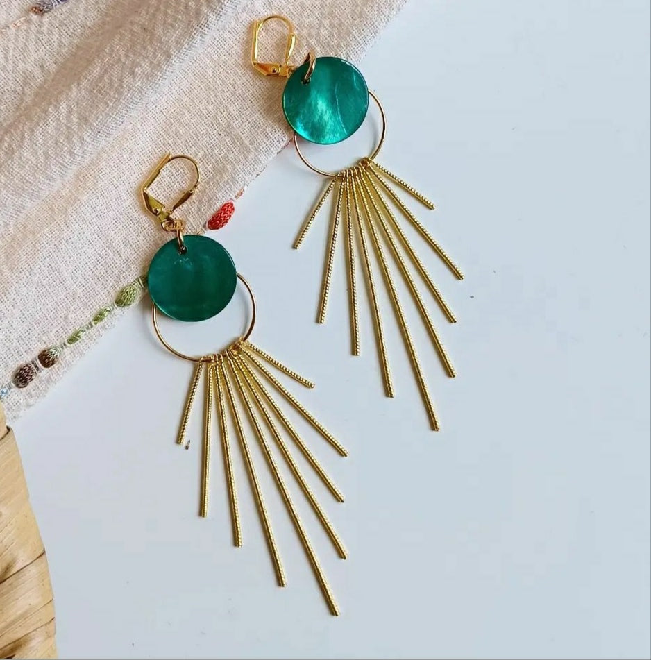 Boucles d'oreilles Solaire