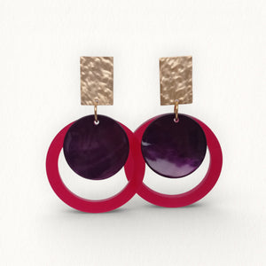 Boucles d’oreilles en nacre Color Pop