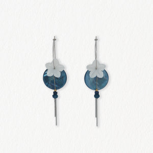 Boucles d'oreilles Amaryllis bleue