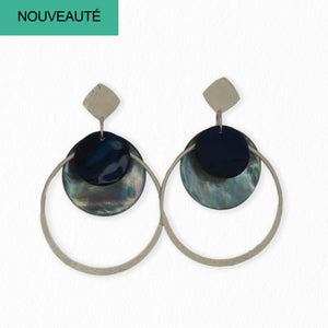 Boucles d'oreilles Romane argentée