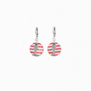 Boucles d'oreilles Marinière poisson