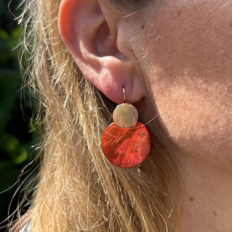Boucles d'oreilles nacres Soline