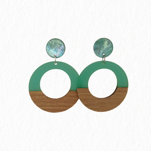 Boucles d'oreilles bois