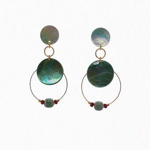 Boucles d'oreilles nacres