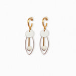 Boucles d'oreilles Nacre Pendule