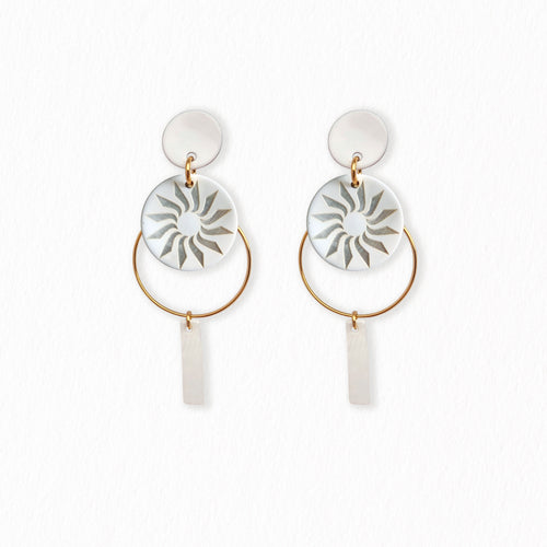 Boucles d'oreilles nacres Flora