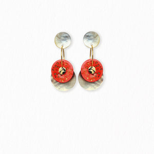 Boucles d'oreilles nacres créoles