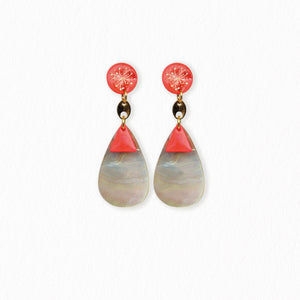 Boucles d'oreilles nacres gouttes