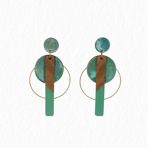 Boucles d'oreilles Bois