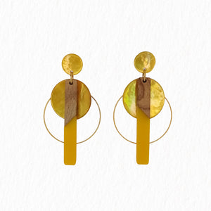 Boucles d'oreilles Bois