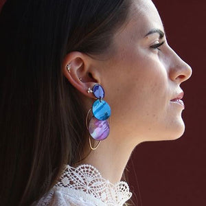 Boucles d'oreilles nacre Reine