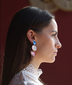 Boucles d'oreilles nacre Reine