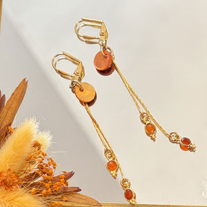 Boucles d'oreilles pierres fines