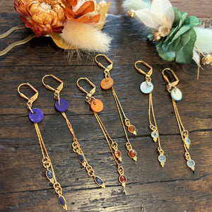 Boucles-nacre-et-pierres-fines la petite sardine bijoux