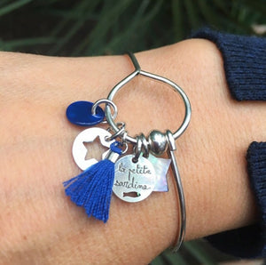 Bracelet jonc pampilles
