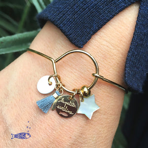 Bracelet jonc pampilles