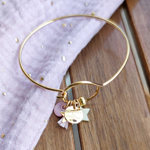 Bracelet jonc pampilles