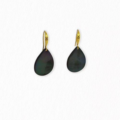 Boucles d'oreilles gouttes colorées