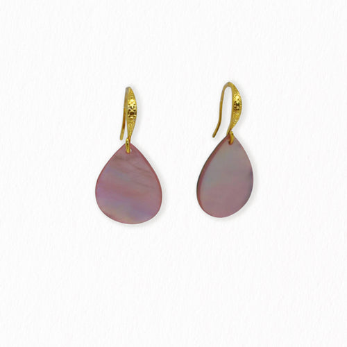 Boucles d'oreilles gouttes colorées