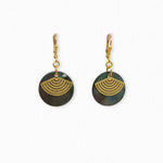 Boucles d'oreilles nacres Eventail