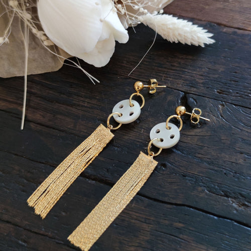 Boucles d'oreilles Nacrée