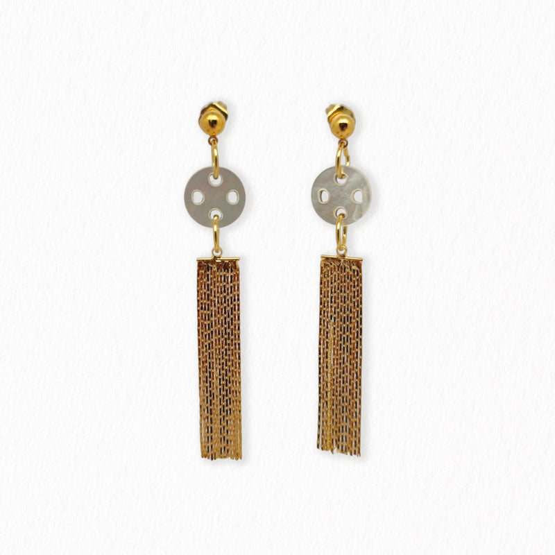 Boucles d'oreilles Nacrée