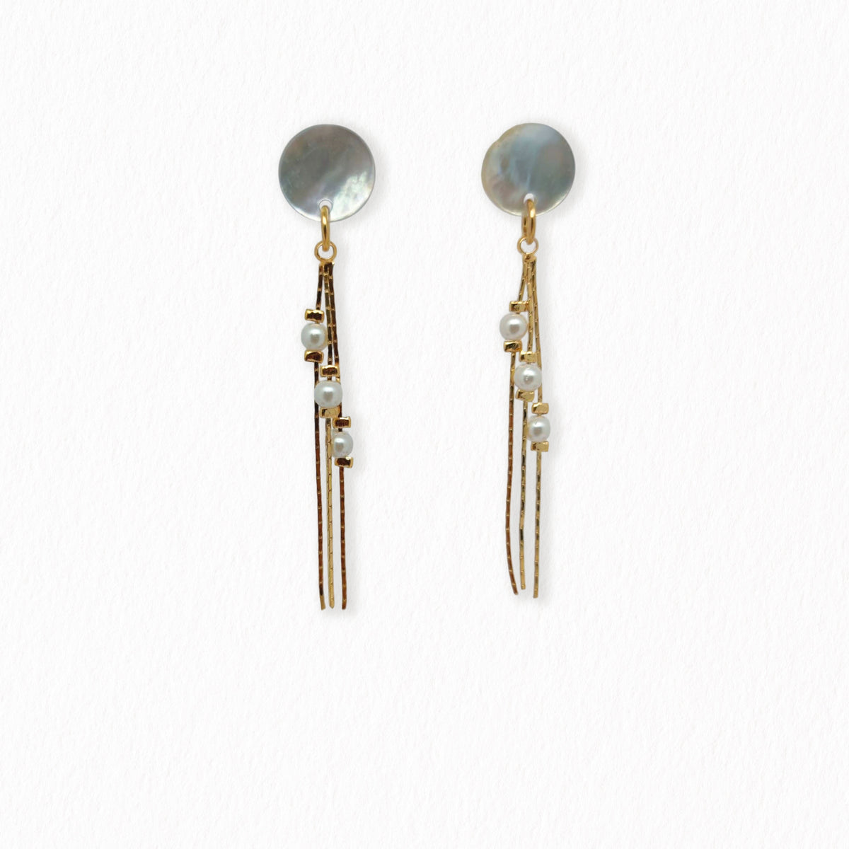 Boucles d'oreilles nacres Perla