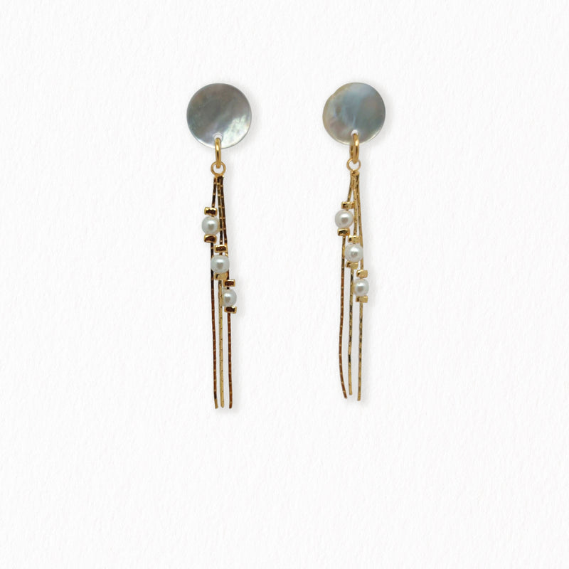 Boucles d'oreilles nacres Perla