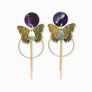 Boucles d'oreilles Papillon