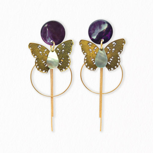 Boucles d'oreilles Papillon