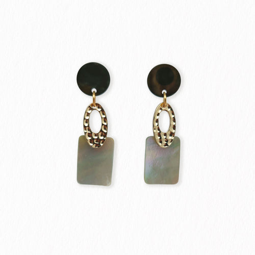 Boucles d'oreilles nacres Daphné