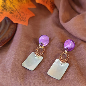 Boucles d'oreilles nacres Daphné