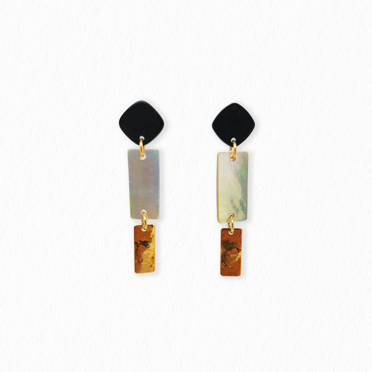 Boucles d'oreilles nacres Siloé