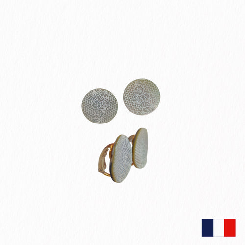 Boucles d'oreilles Clip Dentelle