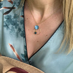 Collier nacre Sarcelle