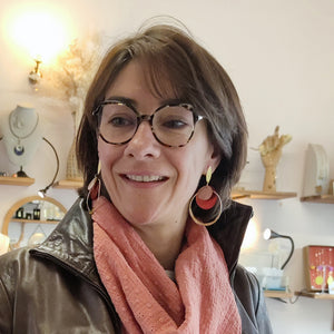 Boucles d'oreilles Romane dorée