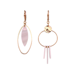 Boucles d'oreilles nacres Asymétriques II