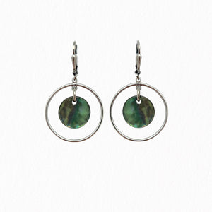 Boucles d'oreilles nacres Géométriques