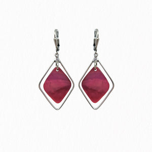 Boucles d'oreilles nacres Géométriques