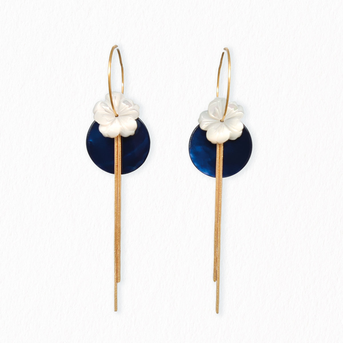 Boucles Fleur de nacre
