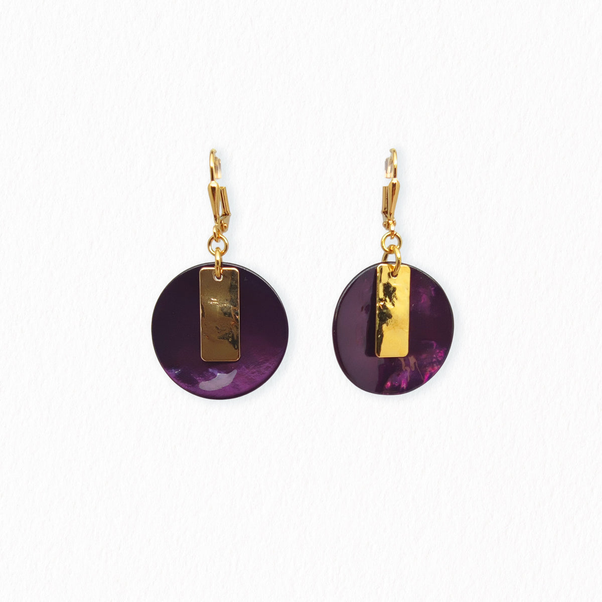 Boucles d'oreilles nacres petite Myrtille