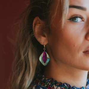 Boucles d'oreilles Nacre Viola