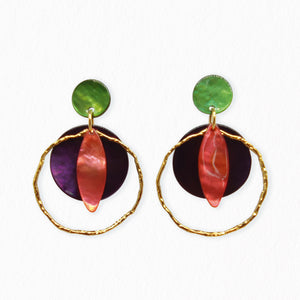 Boucles d'oreilles nacres Augustine