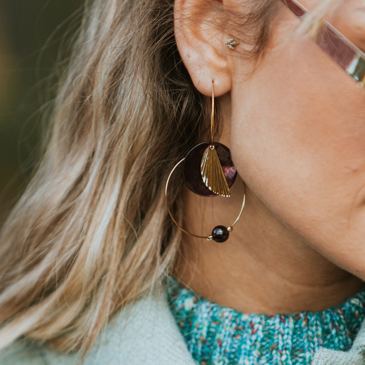 Boucles d'oreilles nacres Angie