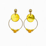 Boucles d'oreilles nacres Mimosa