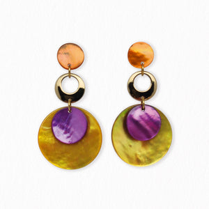 Boucles d'oreilles en nacre Michelle 