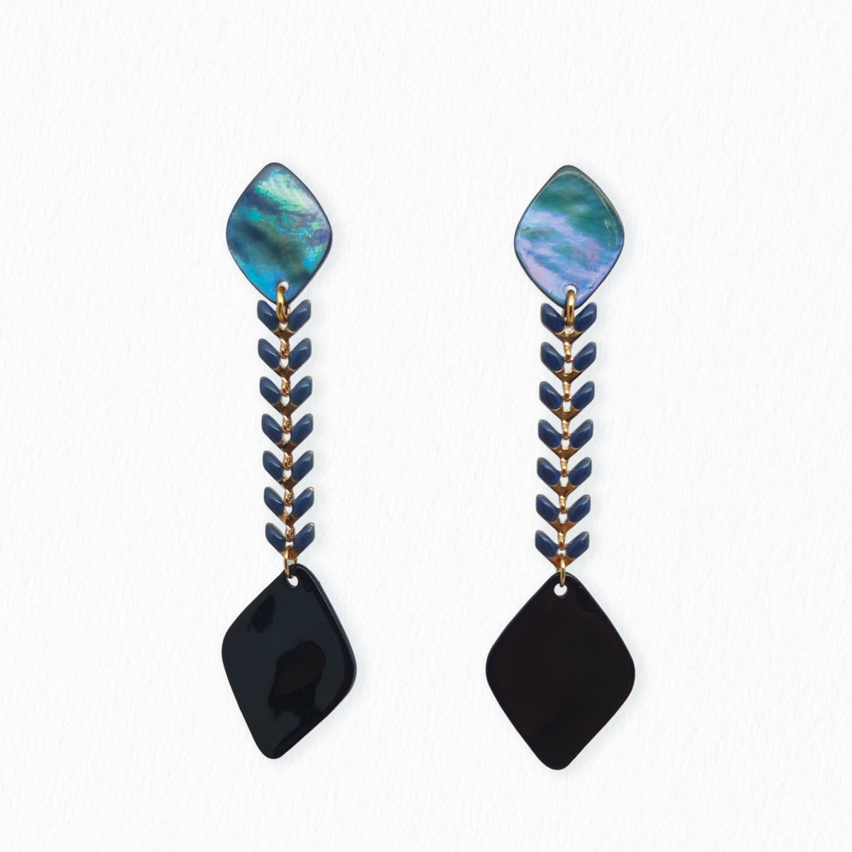 Boucles d'oreilles nacres Epis