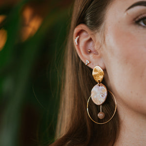 Boucles d'oreilles nacres Uma