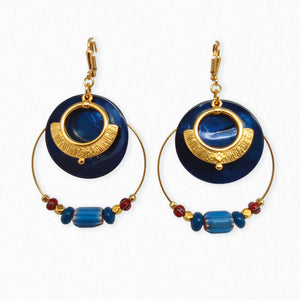 Boucles d'oreilles nacres Ina