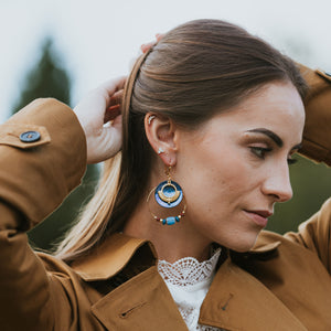 Boucles d'oreilles nacres Ina